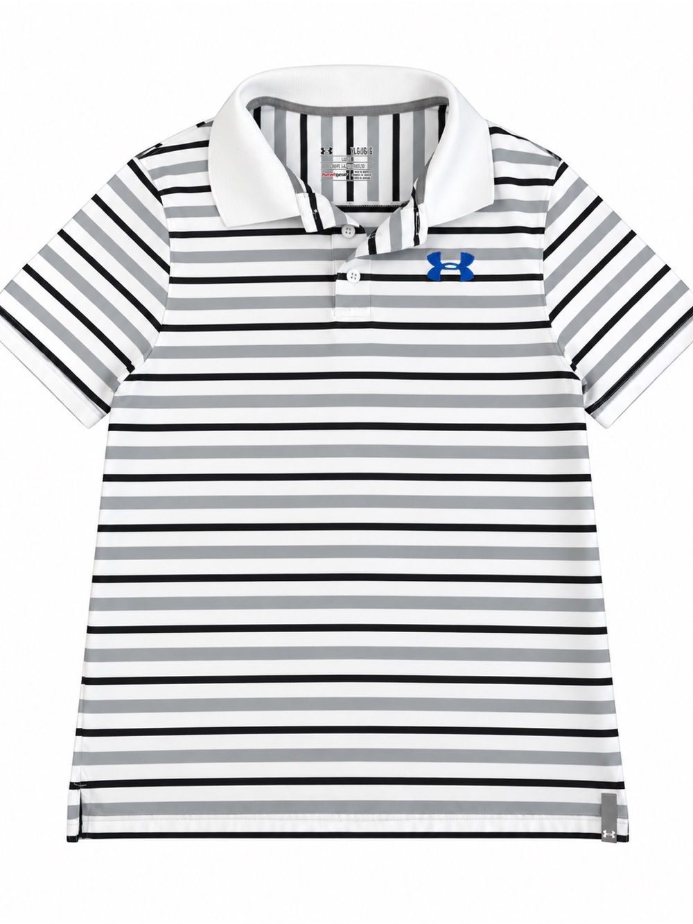 Under Armour HeatGear Youth Large Striped Polo Shirt